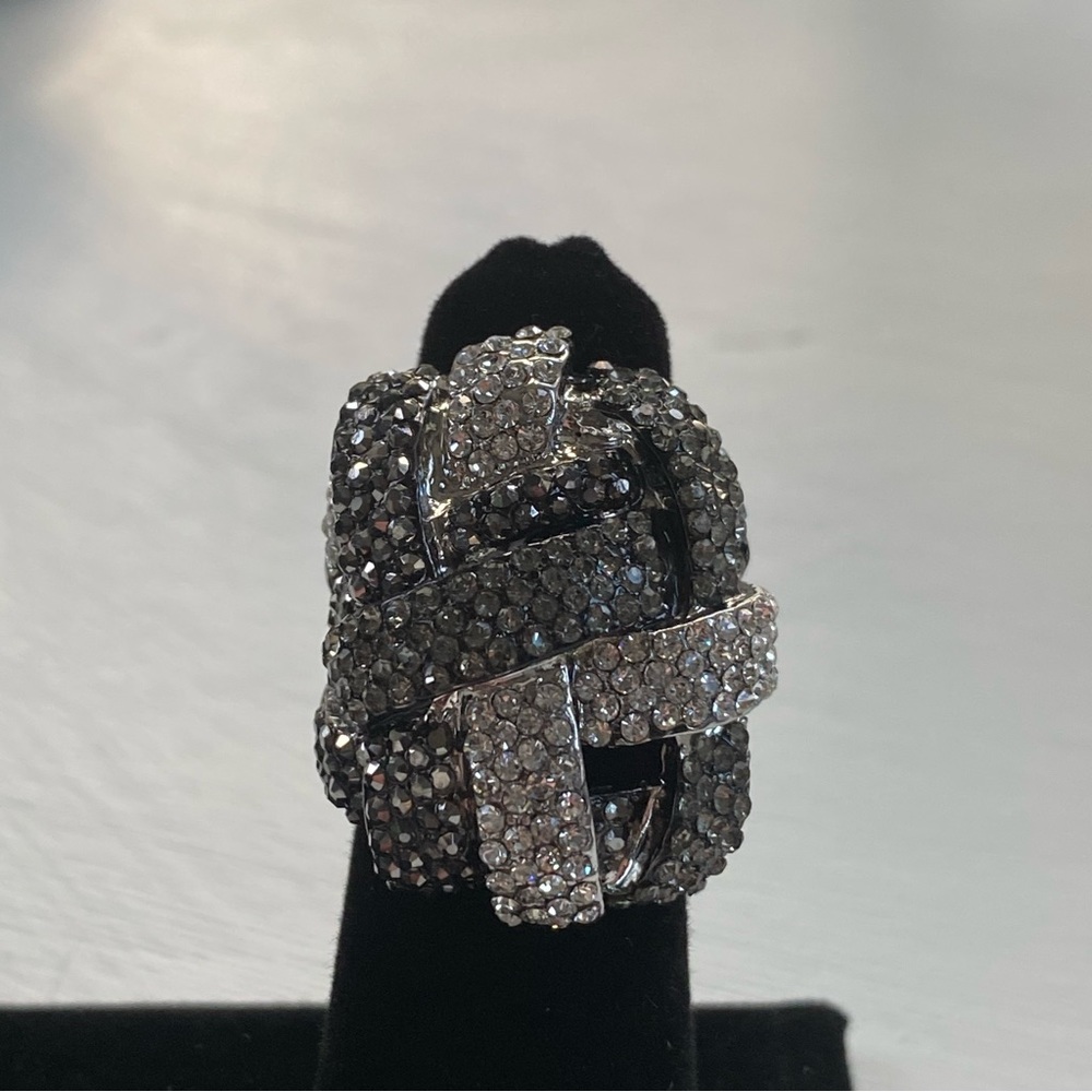 Black & White Rhinestone Ring